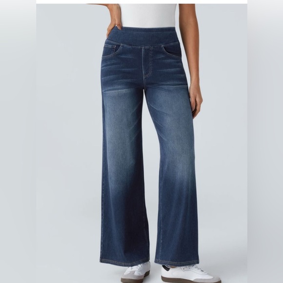 HALARA Denim - Halara - Halara Flex High Waisted Baggy Wide Leg Jeans